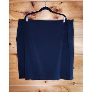 George Plus Size 26 Black Skirt Zipper Side Lined Length 24 inches